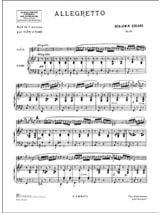 Allegretto - Benjamin Godard - Partition - Flûte traversière